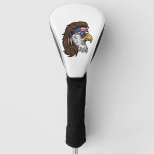Patriotic Eagle Mullet Vintage Engraving Vector De Golf Head Cover