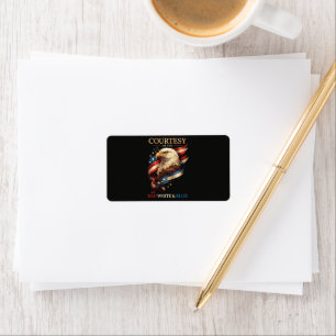Patriotic Eagle Red White and Blue Vintage Label