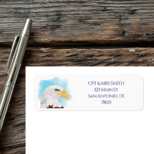 Patriotic Eagle Return Address Label