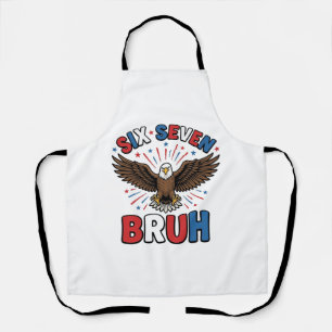 Patriotic Eagle Six Seven Bruh Vector Design_1 Apron