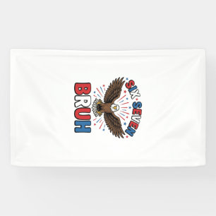 Patriotic Eagle Six Seven Bruh Vector Design_1 Banner