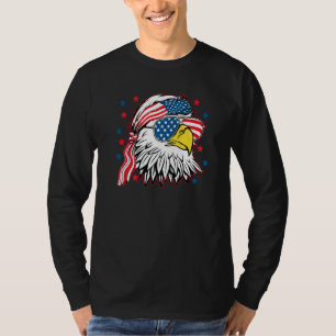 Patriotic Eagle T-Shirt 4th of July USA American F