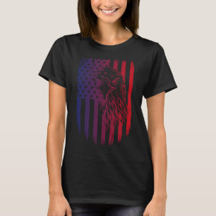 Patriotic Eagle Tee 4th Of July Usa American Flag