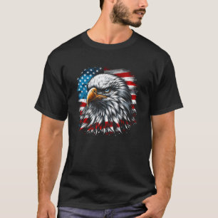 Patriotic Eagle US American Flag 4th of July Men T-Shirt