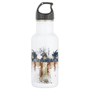 Patriotic eagle, US/USA, SAD flag 532 Ml Water Bottle