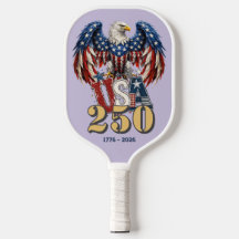 Patriotic Eagle USA250 Yrs Colour Pickleball Paddl