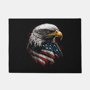 Patriotic Eagle USA American Flag 4th of July Men Doormat