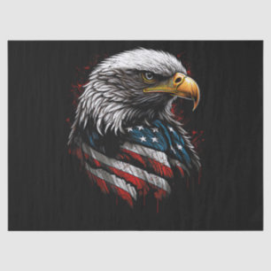 Patriotic Eagle USA American Flag 4th of July Men Tissue Paper