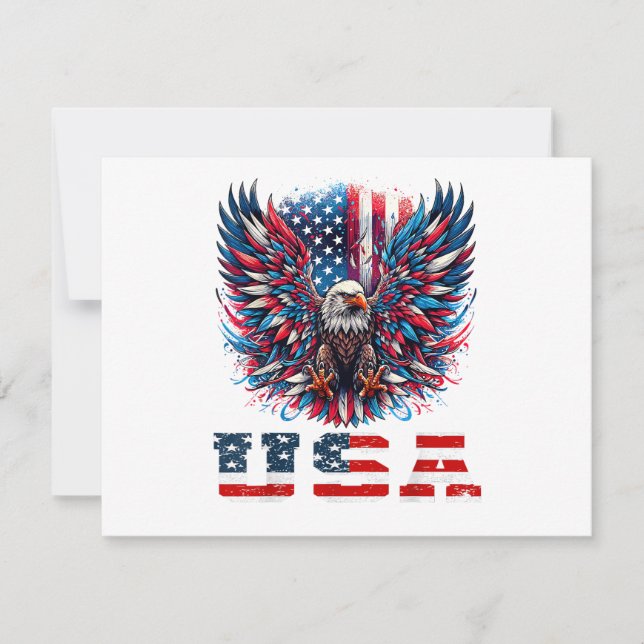 Patriotic Eagle USA Flag (Front)