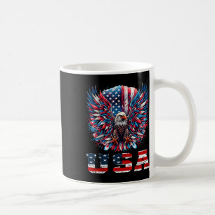 Patriotic Eagle Usa Flag Design Graphic  Coffee Mug