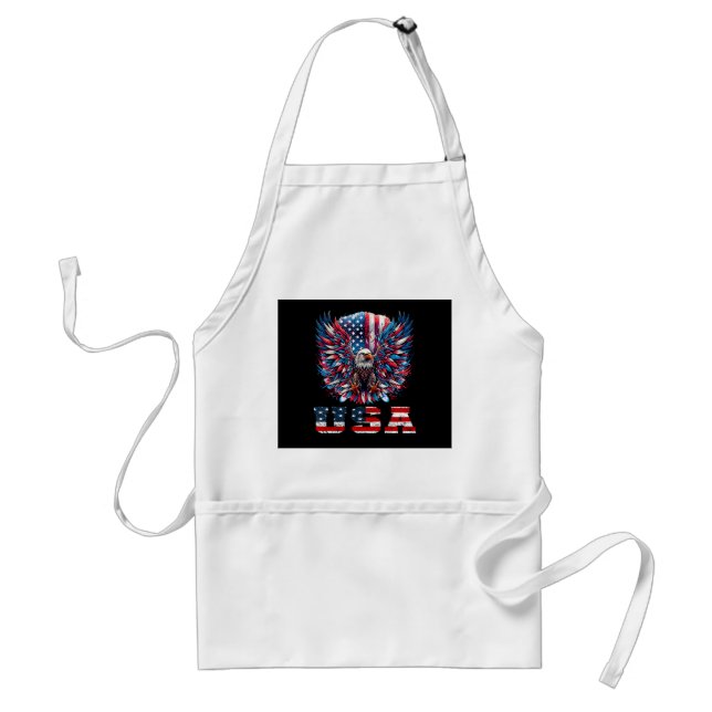 Patriotic Eagle USA Flag Standard Apron (Front)