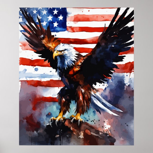 Patriotic Eagle | USA |  Poster (Front)