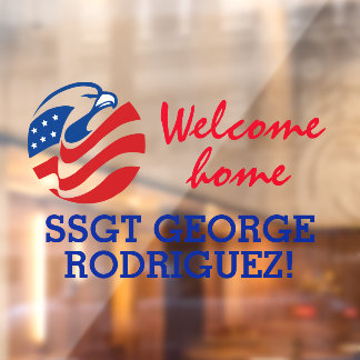 Patriotic Eagle Welcome Home Military Member  Wind