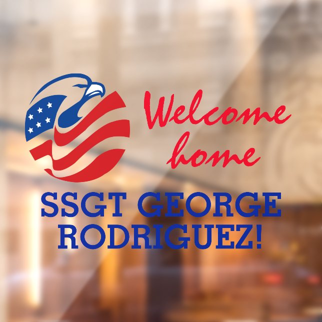 Patriotic Eagle Welcome Home Military Member  Wind (Sheet 2)