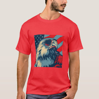 "Patriotic Eagle with Sunglasses T-Shirt" T-Shirt