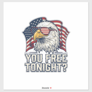 Patriotic Eagle You Free Tonight Vintage Shirt Des