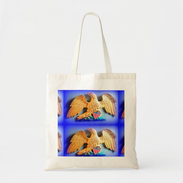 patriotic eagles tote bag (Front)
