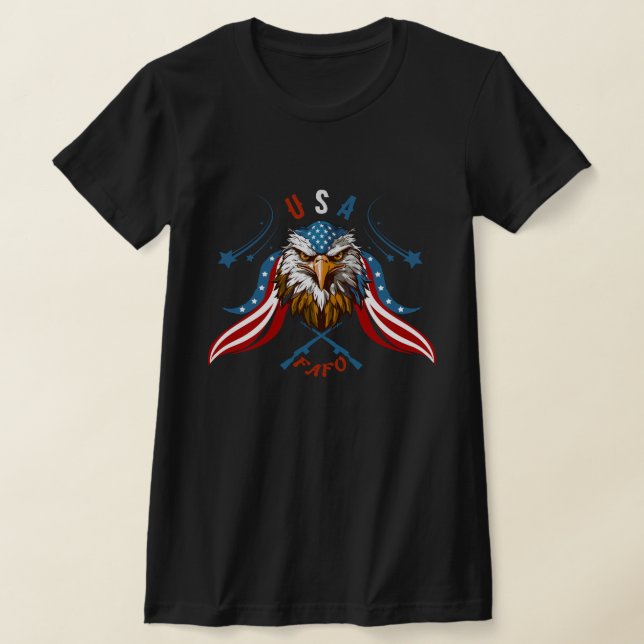*Patriotic Eaglle USA FAFO Avengers T-Shirt (Laydown)