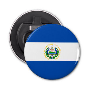 Patriotic El Salvador Flag Bottle Opener