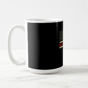 Patriotic Electrician American Flag Christmas Fars Coffee Mug