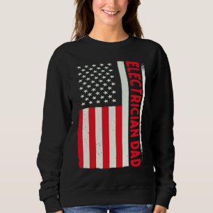 Patriotic Electricity Electrical Lineman Electrici Sweatshirt