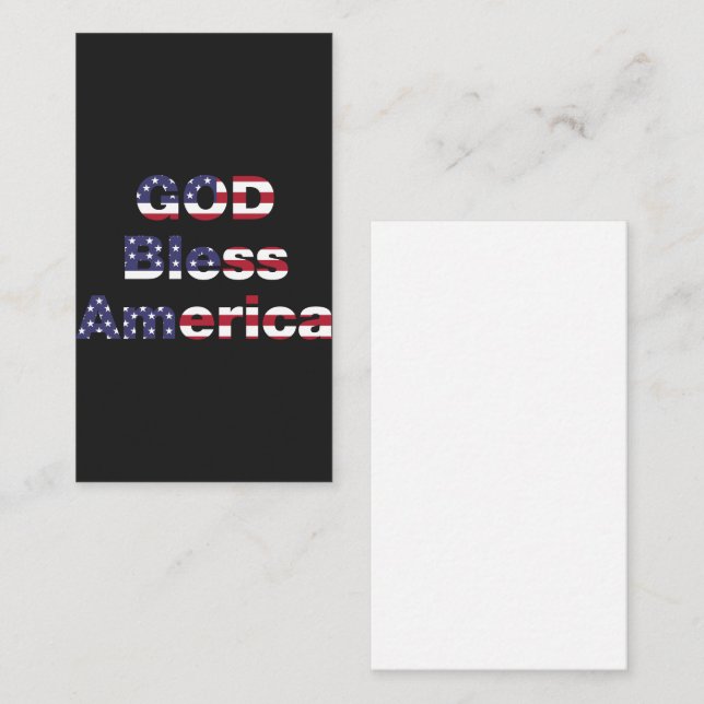 Patriotic Enclosure Keepsake Cards (Front/Back)