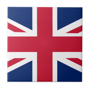 Patriotic English Flag Ceramic Tile