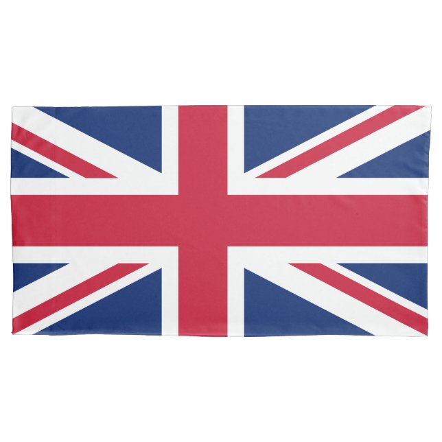 Patriotic English Flag Union Jack British Pillowcase (Front-Left)