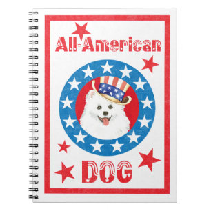 Patriotic Eskie Notebook