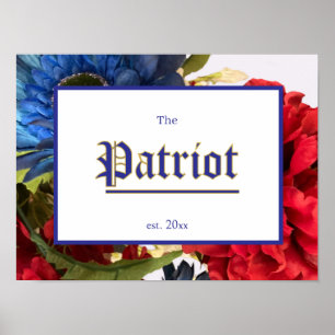 Patriotic Establishment Welcome Sign
