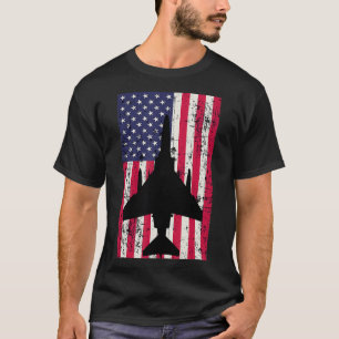Patriotic F4 Phantom American flag t  T-Shirt