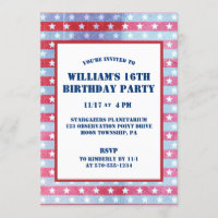 Patriotic Faded American Flag Red, White Blue
