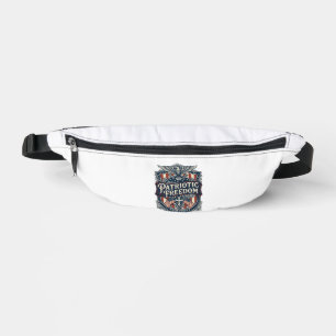 Patriotic Faith Family Freedom Vector Graphic Tee Bum Bags