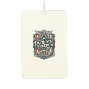 Patriotic Faith Family Freedom Vector Graphic Tee Car Air Freshener