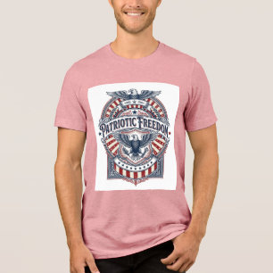 Patriotic Faith Over Fear USA Vector Graphic Tee