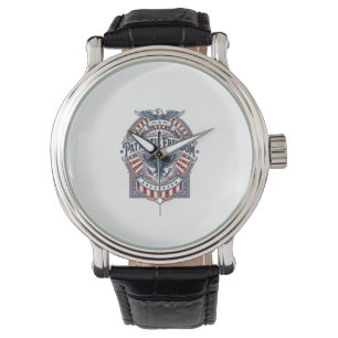 Patriotic Faith Over Fear USA Vector Graphic Tee Watch