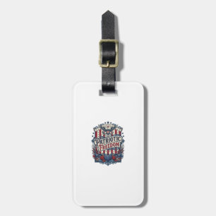 Patriotic Fall Harvest Vector Graphic Tee Luggage Tag