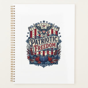 Patriotic Fall Harvest Vector Graphic Tee Planner