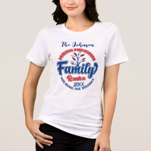 Patriotic Family Reunion Fourth of July Design Tri-Blend Shirt