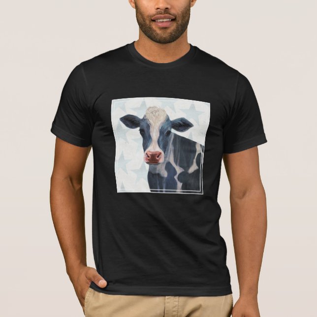 Patriotic Farm - Cow T-Shirt (Front)