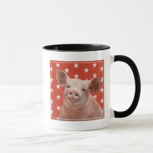Patriotic Farm - Pig Mug