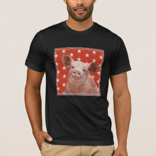Patriotic Farm - Pig T-Shirt