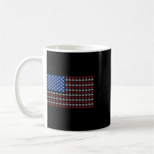 Patriotic Farmer 4th Of July American Flag Usa Tra Coffee Mug