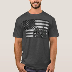 Patriotic Farmer Tractor Funny Agriculture 4th T-Shirt