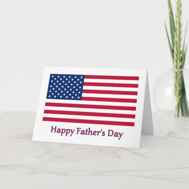 Patriotic Fathers Day Card (Front)