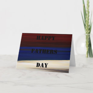 Patriotic Fathers Day ~ Card Red White Blue
