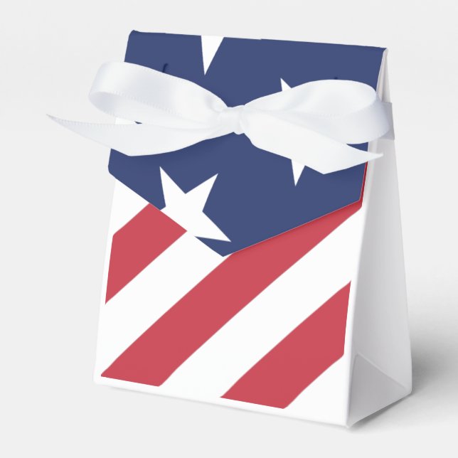 Patriotic Favor Box - US Flag (Front Side)