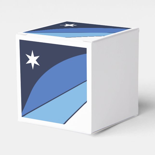 Patriotic favour box with Flag of Columbia (Front Side)