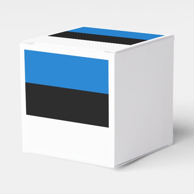 Patriotic favour box with Flag of Estonia (Front Side)