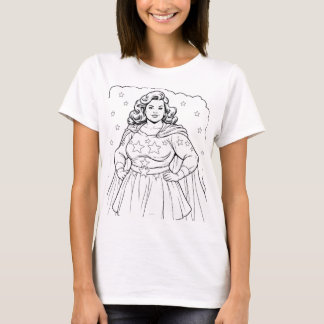 Patriotic Female Supehero T-Shirt